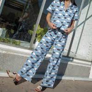 Lisa says gah Couting Sheep Billie pj set Blue size M